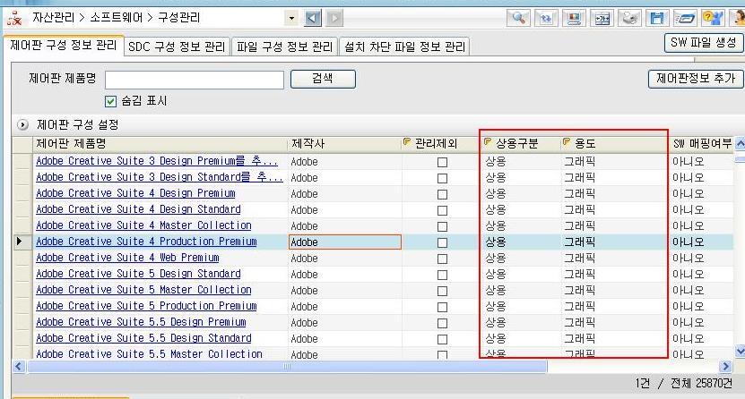 SW 관리 Step1.