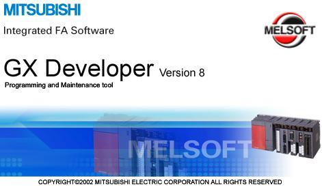 4. GX-Developer 1) 미쓰비시통합 FA Software 1. 미쓰비시통합 PLC 프로그램 - Q, QnA, A( 모션컨트롤러 (SCPU) 포함 ), FX 시리즈의모든설정을동일한메뉴로조작가능. 2.