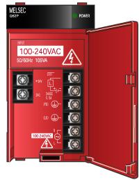 3. MELSEC-Q 의구성 2) 전원모듈 No 명칭용도 1 POWER LED DC5V 의젂원표시용 LED. 2 ERR 단자 모든시스템이정상적으로기동되었을때 ON 하는단자. CPU 모듈에정지에러가발생한경우 OFF.