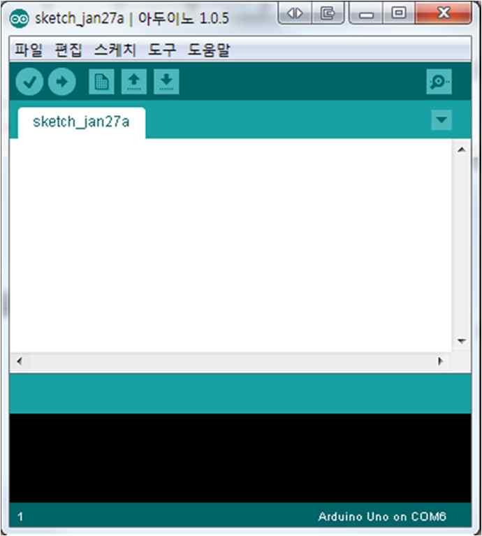 아두이노를컴퓨터에연결하여, 연결된 COM Port 를알아내자.