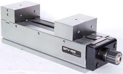 SPV Serration type Power Vise Application / Customer's Benefit Serration type for easy Jaw setting(pitch=3.
