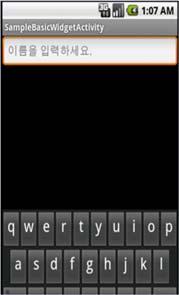 기본위젯 버튼의속성사용 ( 계속 ) 기본위젯 버튼의속성사용 ( 계속 ) <RadioButton android:id="@+id/radio0" android:layout_weight="1" 4 두번째버튼 android:text=" 하루종일 " android:text=" 여성 " android:textsize="4dp"
