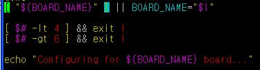 U-boot build 환경분석 1 2 3 4 5 6 7 $(@:_config=) : @ 현재 target 값, 즉 mango100_config, _config= 는 null 변경하라는의미 매크로치환 (Macro substitution):http://cafe.naver.