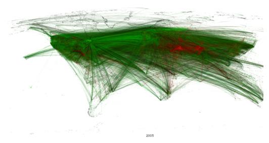 < 단어사용군집지분석결과의예시 > 출처 : Andrienko 외. 2013. Thematic Patterns in Georeferenced Tweets Through Space-Time Visual Analytics. 4 페이지.