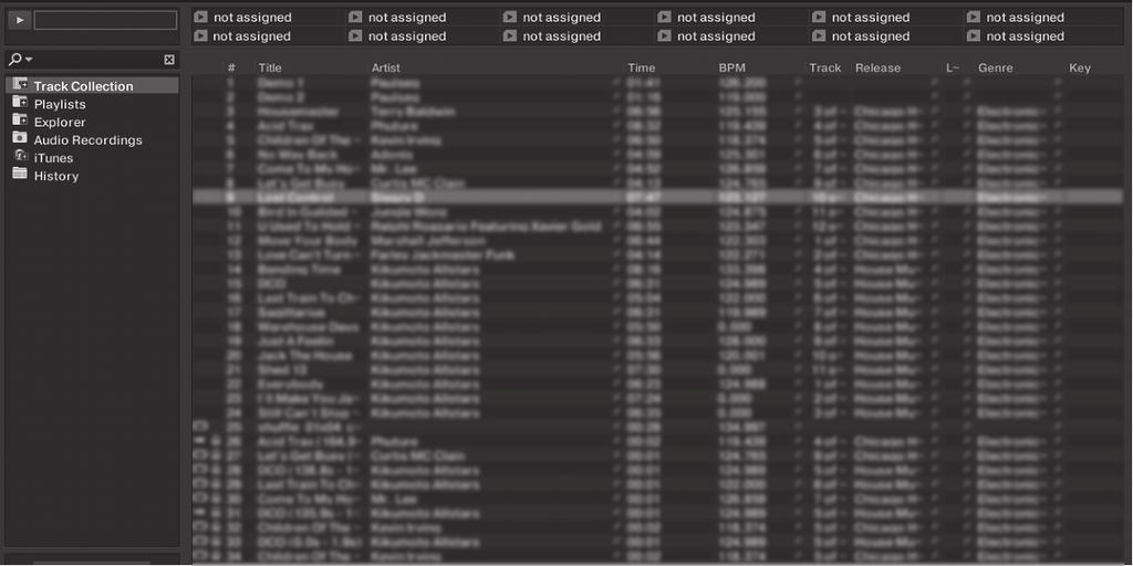 브라우즈부분 (SHIFT)+ ( ) LOAD DUPLICATE LOAD DUPLICATE A B 조작 BROWSE PUSH VIEW TREE FLD OPEN LOAD (DUPLICATE) 버튼 커서로선택된트랙이각각의데크에로드됩니다.! [SHIFT] + 누릅니다 : 하나의데크에로드된트랙이복제되어다른데크에로드됩니다. 로터리셀렉터!