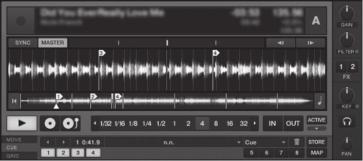 핫큐 / 샘플러부분 DECK A /C HOT CUE LOOP MOVE AUTO LOOP SAMPLE LEVEL SELECT CROSS.F. CONTROL HOT CUE SAMPLER DEL DEL SAMPLER (SHIFT)+ (SHIFT)+ ACTIVE PLAY MODE AUTO LOOP (LOOP MOVE/SAMPLE VOLUME) 컨트롤핫큐기능사용시!