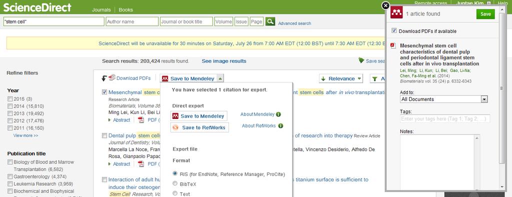 Add and organize PDFs Import from ScienceDirect and Scopus 3 1 2 1.