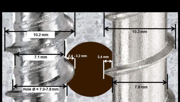 다양한모재에적용가능 : 콘크리트 ( 균열및비균열 ), Hollow core slab, Masonry 2.