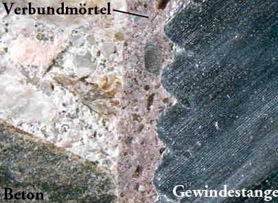 the robustness of the chemical anchor system Mortar Ultimate resistance