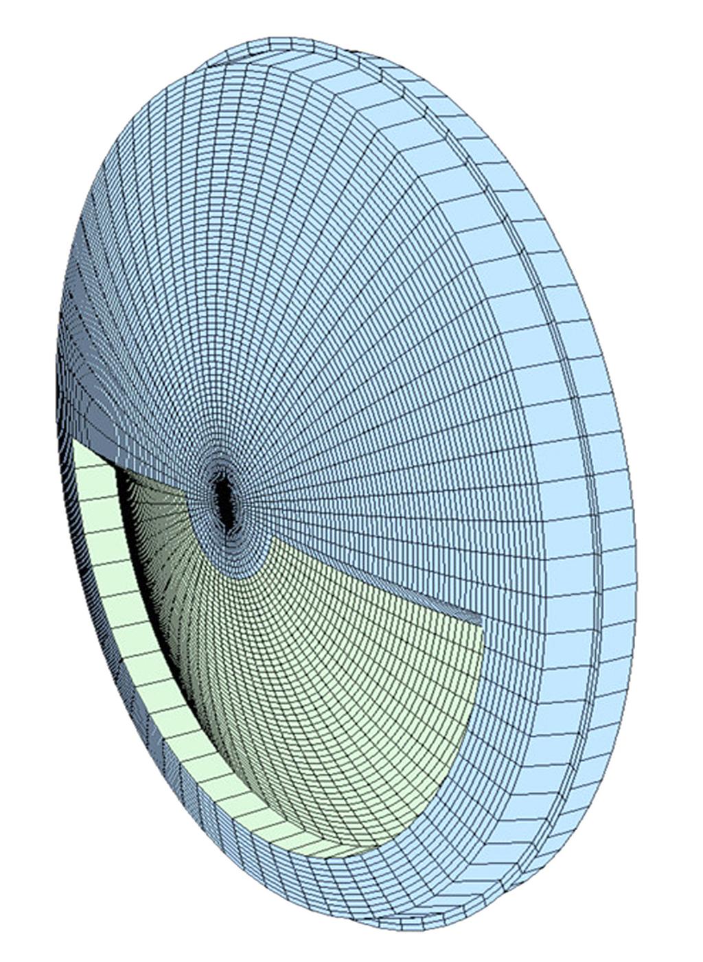 - 대한안과학회지 2014 년제 55 권제 4 호 - Figure 4. M-plus multifocal intraocular lens design (seamless transition between near and far zone). 면은굴절력이서로달라 2개이상의초점을형성한다.