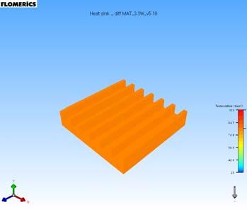 mm H=30 mm 열전도도 : 0.76 열분포 : 5mm fin 열전도도 : 0.