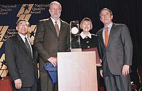 Malcolm Baldrige National Quality Award (L-R): Sec.