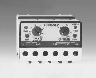 O-TIME 구 속 O-TIME 용도 범용모터보호용 직입기동소형모터보호용 정격사양 EOCR-SE2 전류설정 Type 설정범위 05 0.5 ~ 6A 30 3.0 ~ 30A 60 5.