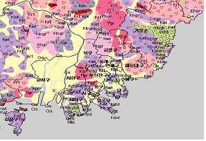 90 정재은, 지화성, 김봉기, 한상민, 김시영, 권기원 Fig. 1 Geological map in Busan area. 층의동측인금정구부곡동, 금사동, 동래구안락동, 명륜동, 명장동일원과연제구배산일원에도분포하고있다 21).