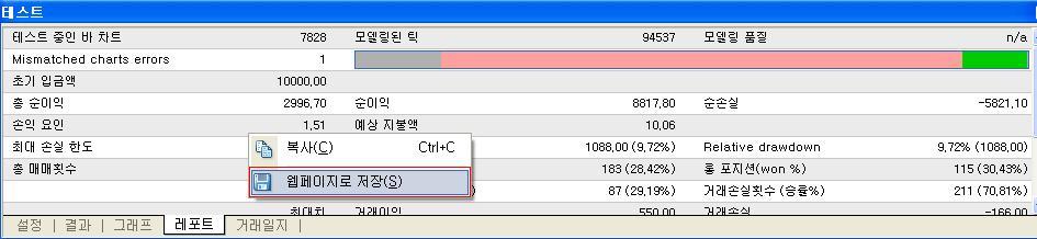 시작 : 테스팅의시작 ( 클릭시중지버튼으로전환 ) 2.4.