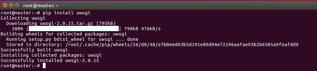 - 7-4. 설치및실행 4.1 uwsgi 설치 여기서는 Ubuntu 기반에서설치한다.