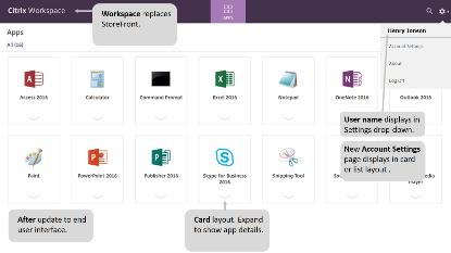 Citrix Workspace 앱으로업그레이드하나의클라이언트로 StoreFront 와