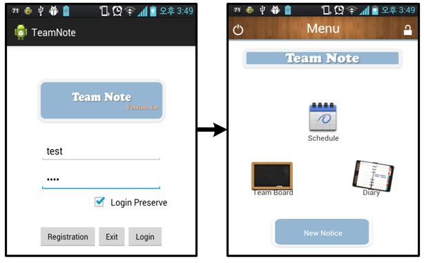 ServerManager 클래스는받아온 SFCD 값을관련객체에담아저장한후, ServiceController 클래스를다시호출하여, 모바일클라우드와통신한결과를표시한다. 모바일클라우드와통신에서실패결과를받는경우, 반드시사용자에게위험요소를알린후, 이전서비스흐름을사용한다. [Fig. 12] Request SFCD to Cloud Web Server Fig.