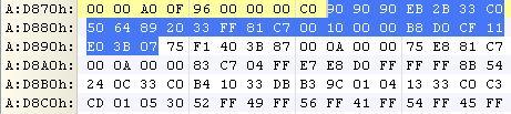 0089bb72 33c0 xor eax,eax 0089bb74 50 push eax 0089bb75 648920 mov dword ptr fs:[eax],esp 0089bb78 33ff xor edi,edi 0089bb7a 81c700100000 add edi,offset <Unloaded_ed20.