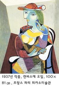 입체파의대가피카소 (Pablo Picasso, 1881~ 1973) 의작품 < 마리테레즈 > :