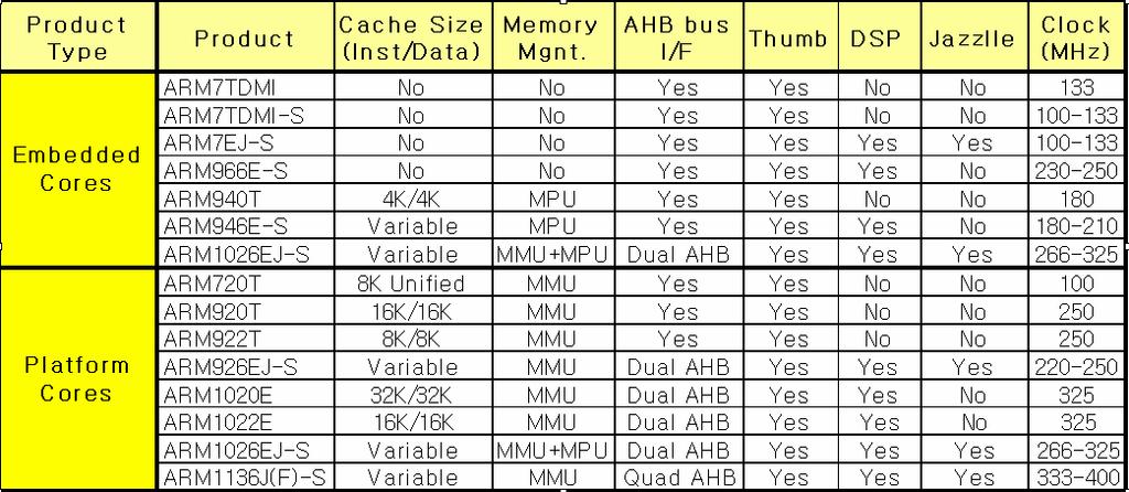 RISC - ARM Core