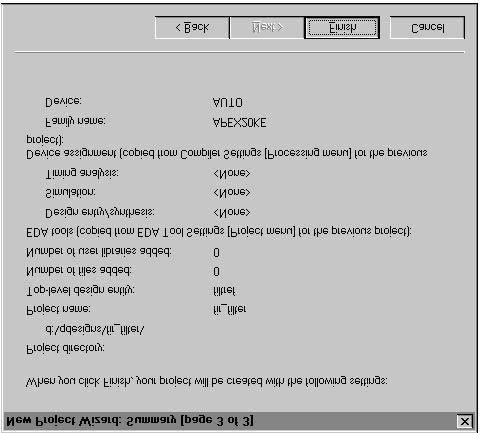 6 Add All fir_filter,, Browse( ), Add! 7! Summary page Summary, EDA,,,, wizard 8 Finish!