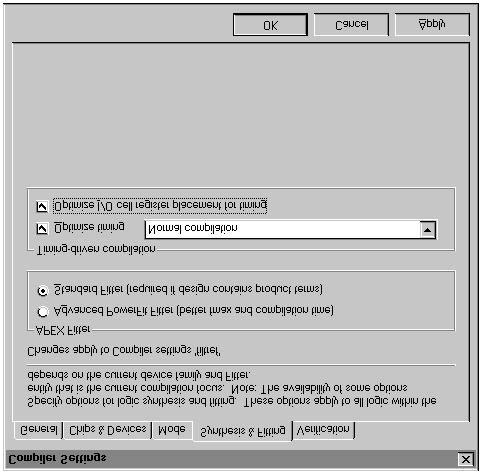 4 Specify Compiler Synthesis & Fitting Settings Compiler Settings Synthesis & Fitting Fitter 1 Compiler Settings