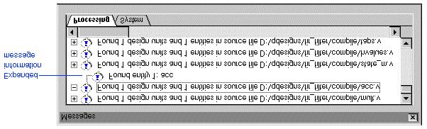 (s) Locate ( ) 2 Locate the Source of a Message, Messages Processing Messages Compiler-generated, 1