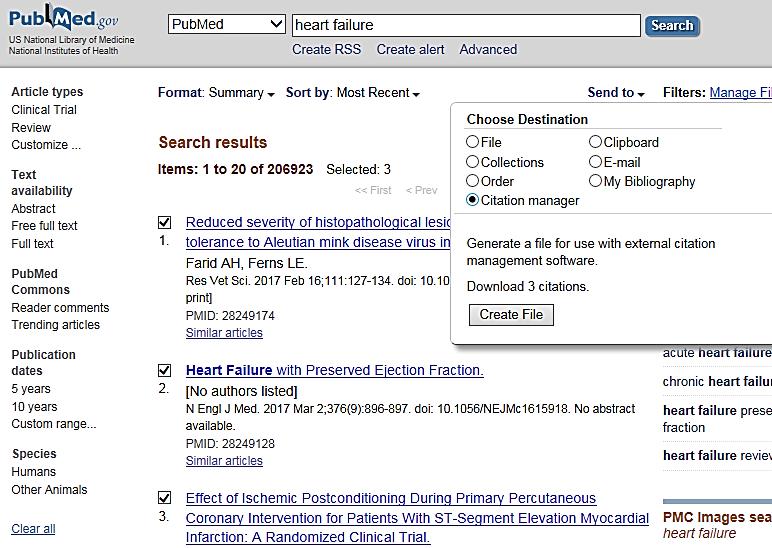 II. Reference(s) Import 1. PubMed 에서찾은 Reference(s) Import PubMed 는 1948 년부터현재까지생의학분야의문헌및원문링크를제공하고있는의학분야최고의데이터베이스로 PubMed 사이트에서는 EndNote 를직접지원하고있지않지만 Filter 를통해 Reference 를 EndNote 로반입할수있다.
