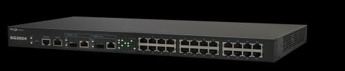 보안스위치 SG2100 시리즈 모델명 Capacity Throughput Port type 포트수 PoE SG2124 28.8Gbps 19Mpps 10/100 24 SG2124PoE 28.8Gbps 19Mpps 10/100 24 24 SG2148 57.68Gbps 26.