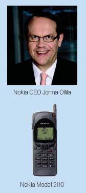 제 3 절환경의불확실성 Case of Learning 모호한환경의개척자, NOKIA 의 Jorma Ollila - 과거휴대전화는미국과유럽에서도고가제품으로상류층들만구입하였던상황이었다.