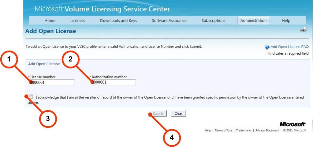 Open License 계약의소유자또는재판매인인등록된 VLSC 사용자는 Open License 계약에대해서만한정된권한모음을요청할수있습니다. 이러한권한에는다음사항이포함되어있습니다.