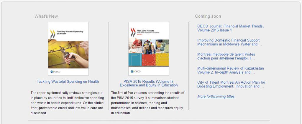 OECD ilibrary 이용매뉴얼 http://www.oecd-ilibrary.