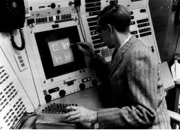 컴퓨터그래픽스의역사 Sketchpad 1963년 Ivan Sutherland의 MIT 박사학위논문 Sketchpad, a Man-Machine Graphical Interface Systems 벡터디스플레이모니터와라이트펜을사용하여대화식디자인