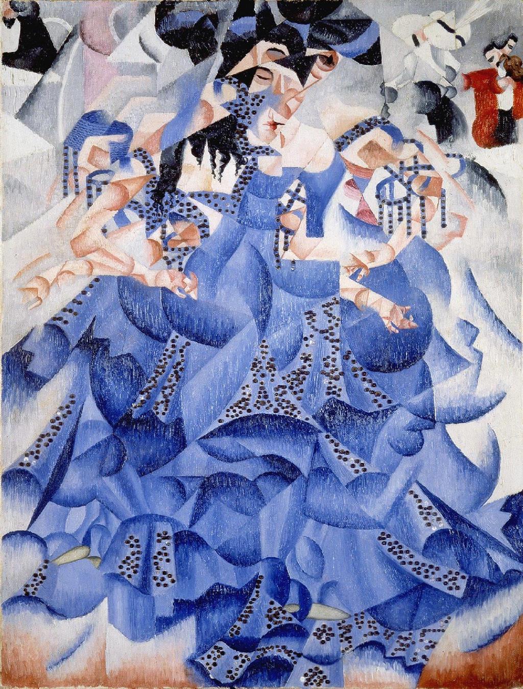 지노세베리니 푸른무희 (1912) 캔버스에유채및장식용금속 64 61 cm, 밀라노, 지아니마티올리컬렉션