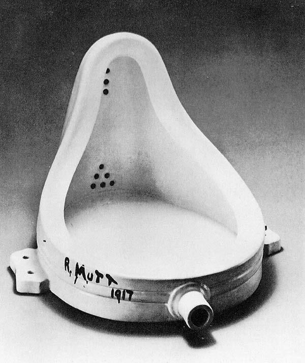 Marcel Duchamp Fountain (1917) Readymade: porcelain urinal, Height 60cm