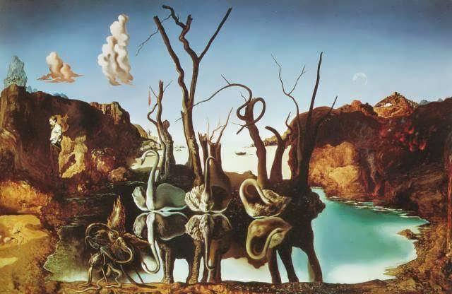 Salvador Dalí, Swans Reflecting Elephants