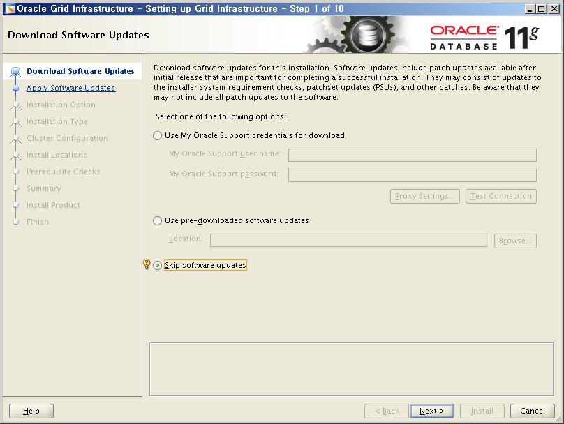 8. Oracle RAC Installation step 8.1.