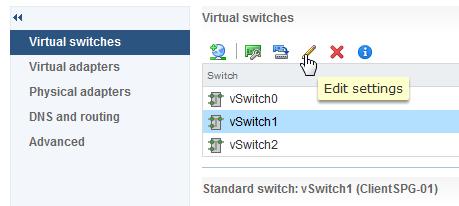 Virtual IPS Sensor 배포 Virtual Sensor 배포 2 4 필요한 vswitch 를선택하고 [ 설정편집 ] 아이콘을클릭합니다. 5 [ 보안 ] 을선택하고필드가언급된값으로설정되었는지확인한후 [ 확인 ] 을클릭합니다.