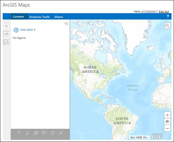 ArcGIS Maps Web Part 를페이지에추가 ArcGIS Maps Web Part 는대화형맵에서 SharePoint 목록, ArcGIS- 호스팅피처서비스, ArcGIS 웹맵을다양하게디스플레이하도록활성화합니다. ArcGIS Maps Web Part 를페이지에추가하려면다음을수행합니다. 1.