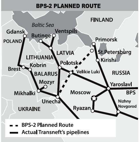 150 - 가스파이프라인 South Stream"( 수송능력 30bcm/ 연 ) 신규건설 가. 원유및석유제품수출수송망확충사업 1) BPS-Ⅱ 건설사업 2004 년 12 월말러시아정부는 BPS 의확장 (BPS-Ⅱ) 을결정하였음.