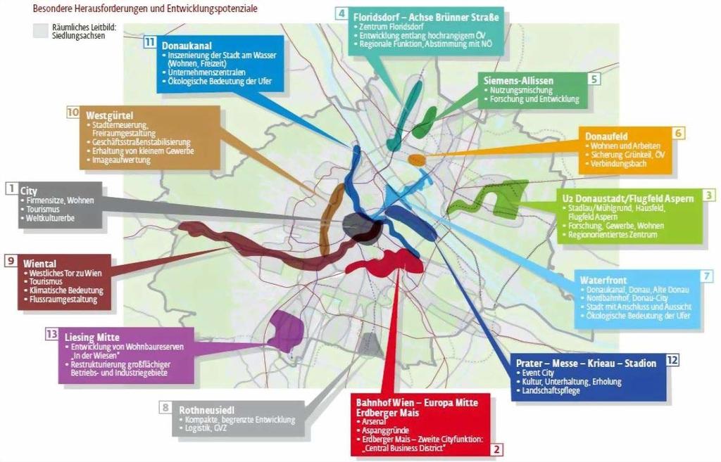 비엔나의 13 개전략지역및대표사례 다누베운하 (Danube Canal) : 17