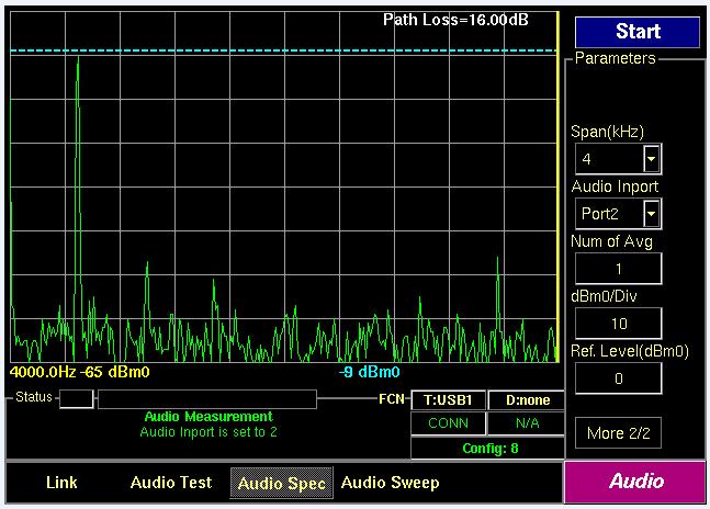 More 2/2 F4 버튼을클릭하여 TC-3000C 의 Audio Inport