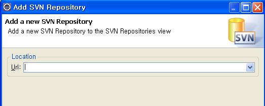 Svn 서버주소등록 - 구글 SVN 의경우