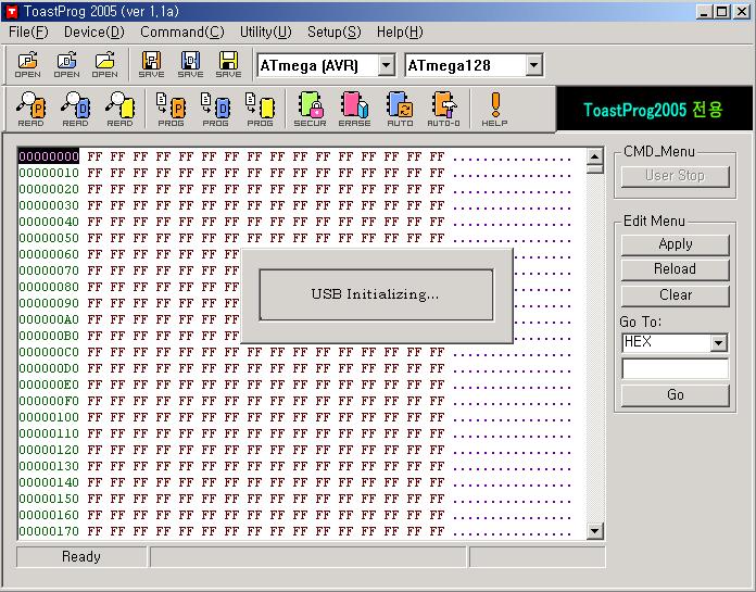 (5) Setup 메뉴 Setup 메뉴는 Interface setup과 Language setup 으로구성되어있다. Interface setup 은사용할케이블의종류에따라서선택하면된다. 프린터포트를사용하는케이블이라면 LPT1으로선택하고 USB용케이블을 USB 를선택하면된다.