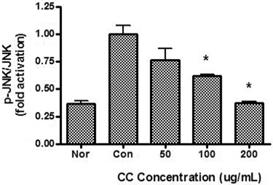 CC : Water extract of Coptis chinensis rhizome. Cells were incubated for 24 hrs.