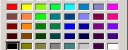 새로운색상을선택할수있도록도와줌 Color 속성 : 선택한색상속성이결과값으로저장색상대화상자사용법 : ShowDialog() 메서드