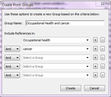 메뉴바 Groups -> Group 선택클릭 Create