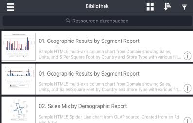 filter expressions) Standard reports