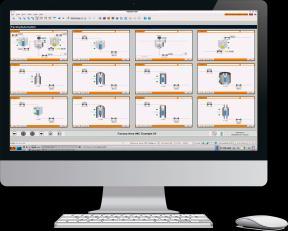 IIoT - B&R Edge Controller HMI In Display Center Vector graphics VNC client widget for 3rd-party